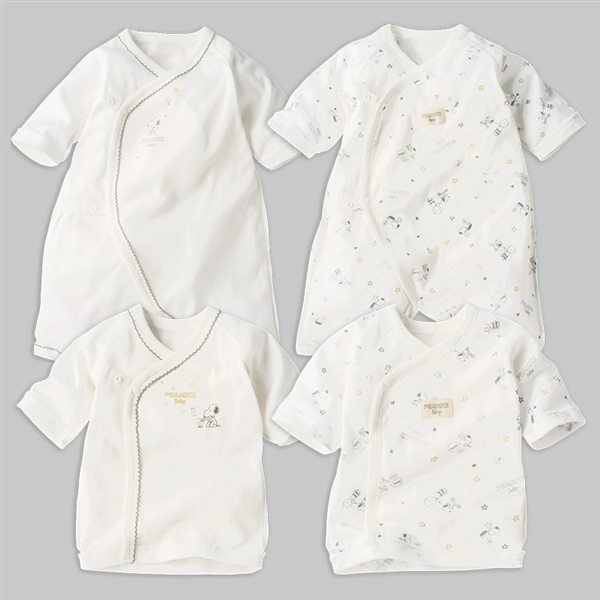はじめて肌着4点セット　PEANUTS　Baby　ホワイト ホワイト 50~60cm