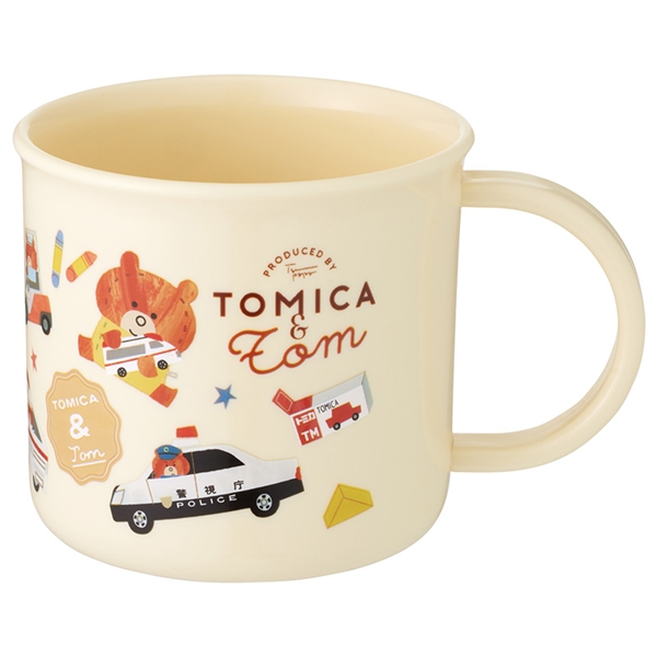 [200ml]食洗機対応 プラコップ トミカとトム 働く車