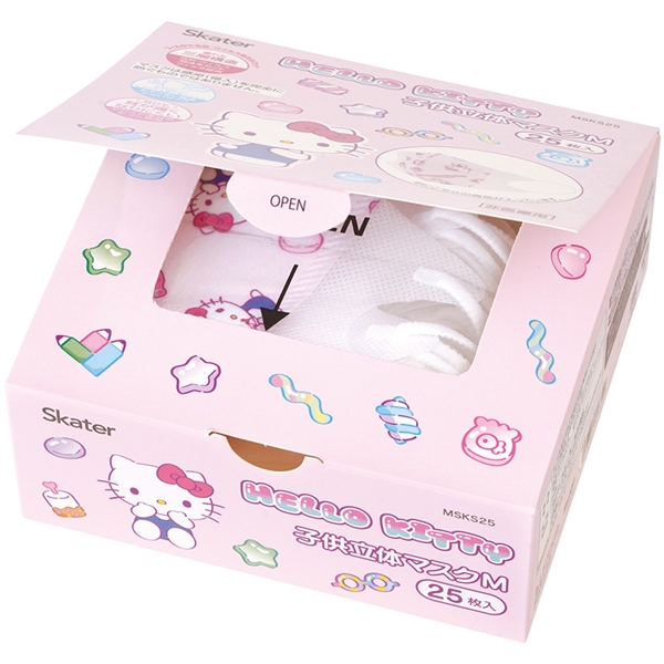 子供 立体マスクＭ 25枚入 キティマシュグミ