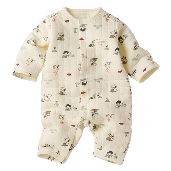 長袖プレオール　PEANUTS Baby　おしり　ホワイト ホワイト 60cm