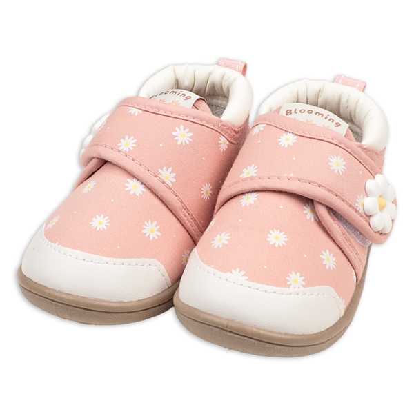 [12.5~14.5cm]ワンベルトシューズ総柄ラバーモチーフ　ピンク ピンク 12.5cm
