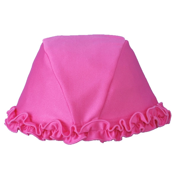 [54～59cm]ツーウェイ スイミングキャップ フリル　ピンク ピンク 54~59cm