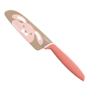 こども用包丁 グーテ うさぎ ピンク 105㎜