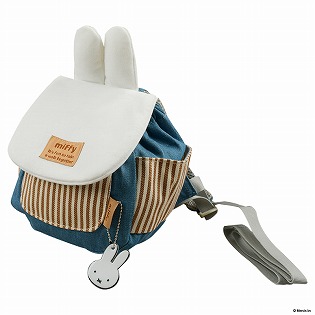 迷子ひも付リュック　ミッフィー　ホワイト ホワイト