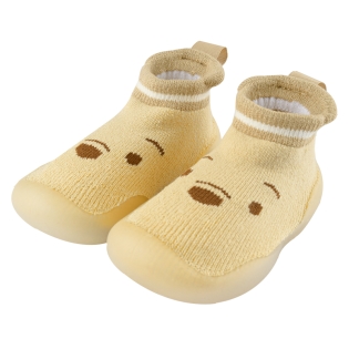 [11.0～13.0cm]ソックスシューズ　くまのプーさん　ベージュ ベージュ 11.0cm