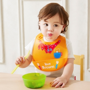 「ユニセックス」ランチスタイ　[ミキハウス　ホットビスケッツ] オレンジ