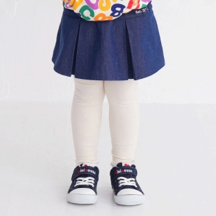 [キッズ]スカート付パンツ　ネイビー　[ミキハウス　ホットビスケッツ] ネイビー 100cm