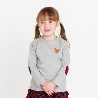 [キッズ]Ｔシャツ　グレー　[ミキハウス　ホットビスケッツ] グレー 100cm