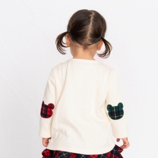 [ベビー]Ｔシャツ　アイボリー　[ミキハウス　ホットビスケッツ] アイボリー 70cm