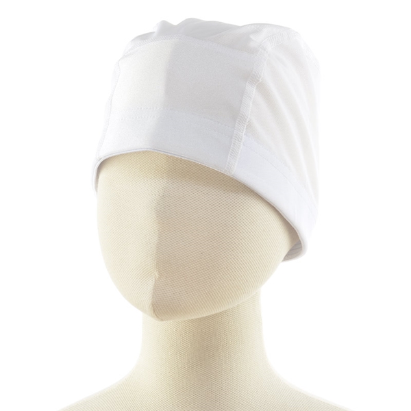 ネーム入りメッシュ スイミングキャップ　ホワイト ホワイト 51~55cm