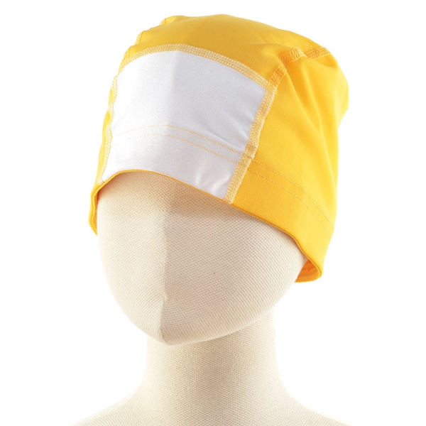 ネーム入りメッシュ スイミングキャップ　イエロー イエロー 51~55cm