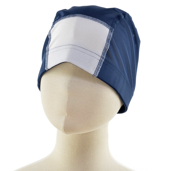 ネーム入りメッシュ スイミングキャップ　ネイビー ネイビー 51~55cm