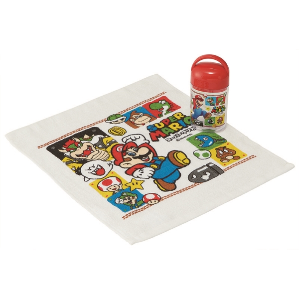 抗菌 ケース付き おしぼりセット スーパーマリオ