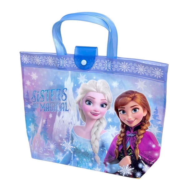 バケット型プールバッグ アナと雪の女王 サックス