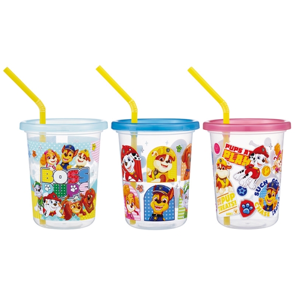 [320ml]ストロー付タンブラー 3個 パウパト26