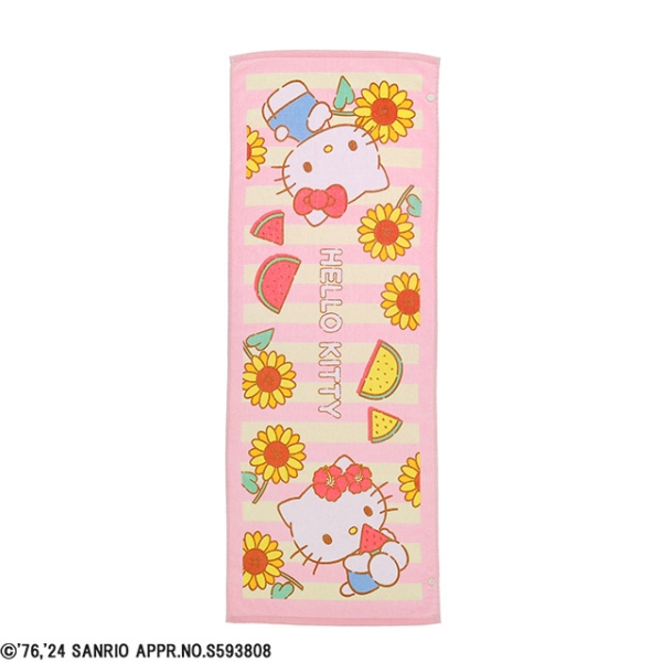 ジュニアバスタオル キティひまわり