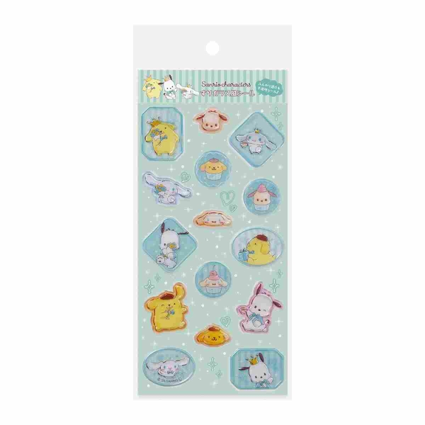 すりガラス風シール サンリオ アフタヌーンティー