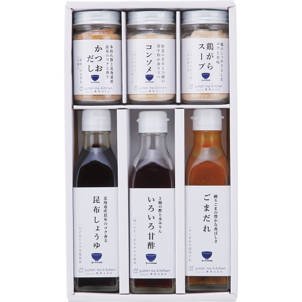 【お歳暮・冬ギフト】 料理家　栗原はるみ監修　調味料６本セット　210Nｰ126