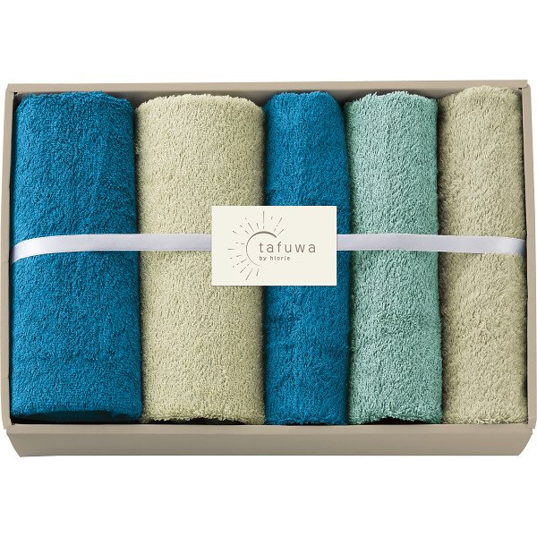 ｔａｆｕｗａ　ミニバス・フェイスタオルセット ブルー（内祝いギフト）送料当社負担