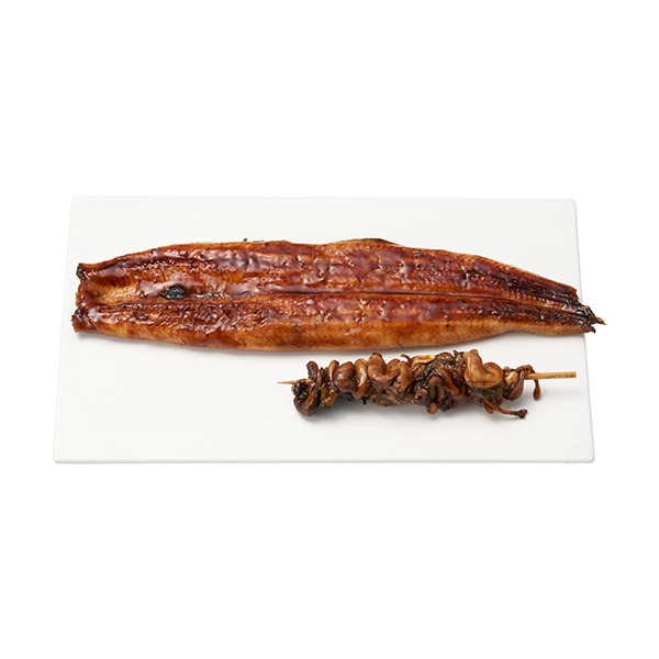 夏ギフト 綱正国産うなぎ蒲焼長焼＆肝串セット　(内祝いギフト) 送料当社負担