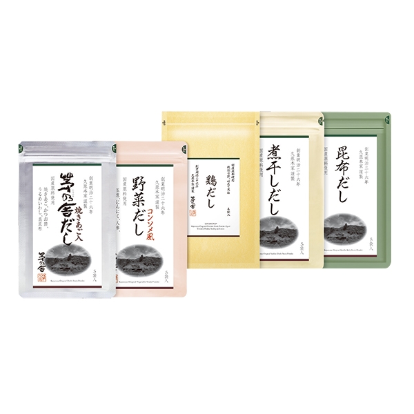 【冬ギフト】茅乃舎　だし5袋5種ギフト (内祝いギフト)