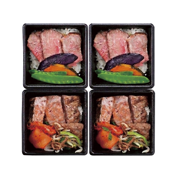 【冬ギフト】米沢牛黄木米沢牛ステーキ2個・焼肉ご飯2個 (内祝いギフト) 送料当社負担