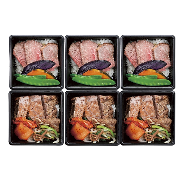 【冬ギフト】米沢牛黄木米沢牛ステーキ3個・焼肉ご飯3個 (内祝いギフト)  送料当社負担
