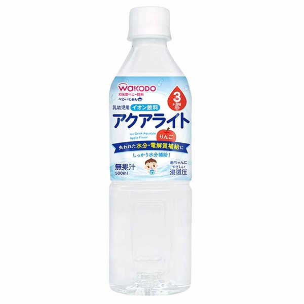 ベビーのじかん アクアライトりんご 500ml 1本