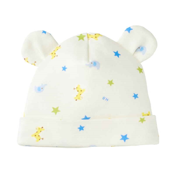 ＜赤ちゃん本舗＞ ハー フード ブルー シューズ・ファッション小物 帽子・バッグ・ファッション小物 新生児・乳児帽子画像