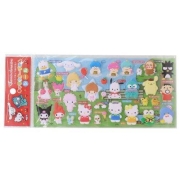 【通販限定】キャラクターずかんシール サンリオキャラクターズ レッド