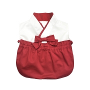 1歳のお祝い 一升餅スタイ レッド