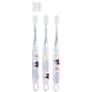 クリア歯ブラシ 3本セット クロミマシュグミ