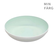 MIN FARG(ミン・ファーリ)スタック 丸プレートS ホワイト/グリーン