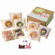 名入れ アニマルドーナツ＆焼菓子セット10個 ORA-035　(内祝いギフト)