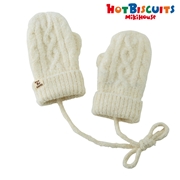 【SALE】ミトン　ホワイト　[ミキハウス　ホットビスケッツ]