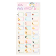 タグに貼れるなまえシール ディズニープリンセス