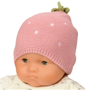 【SALE】[36～40・40～42・42~44cm]ニット帽　フルーツ　ピンク