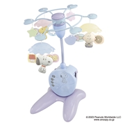 折りたたみベビーベッドにも対応 やわらかガラガラメリープレミアム スヌーピー