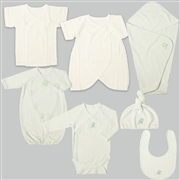 【予約受付中】赤ちゃんのための準備品　７点セット　日本製 グリーン