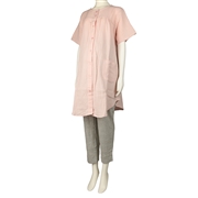 [前開き授乳タイプ]半袖パジャマ　やわらかガーゼ ピンク