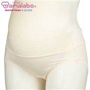 【SALE】ショーツ　産後も使える仕様　やわらかレース アイボリー