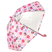 [35・40cm]フチまる傘ディズニー　ミニー花 ピンク