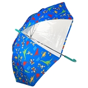 [50cm]フチまる傘ディズニー　ミッキー恐竜 ネイビー