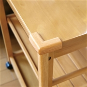 コーナーパット 細 4個入り 木目ライト