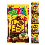 吊り下げ菓子 しみチョココーン 全粒粉 4連