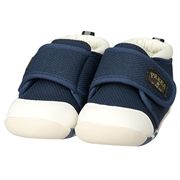 【SALE】[11.0～13.0cm]にこにこファーストシューズ　はじめてのお外歩き　メッシュ　ネイビー