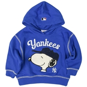 [キッズ]パーカートレーナー　ＭＬＢ×ＰＥＡＮＵＴＳ　ヤンキース　ネイビー