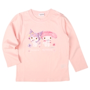 [キッズ]長袖Ｔシャツ　マイメロ×クロミ ピンク