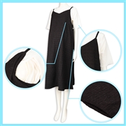 【SALE】[授乳仕様]半袖授乳トップス付きキャミワンピース　ブラック