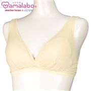 ラクラク授乳ハーフトップ　リブ（ホックタイプ） アイボリー